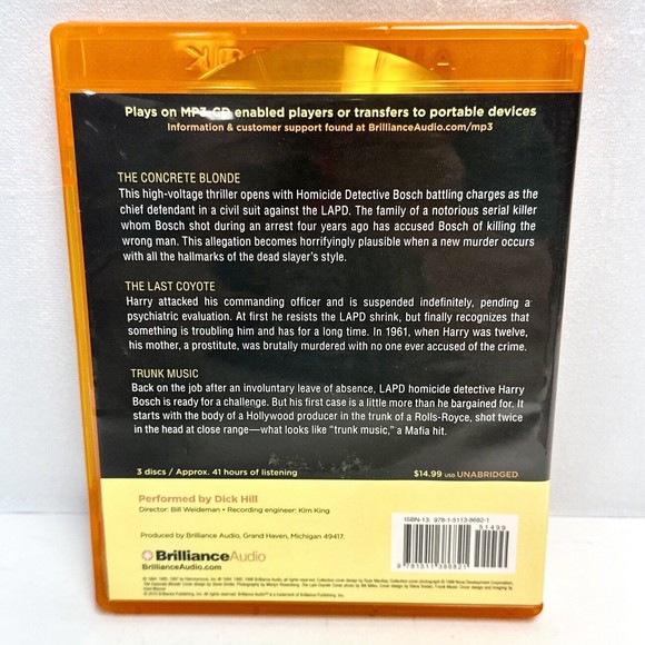 Harry Bosch Ser.: Michael Connelly - Harry Bosch Collection (Books 3,4 And 5) : - Picture 4 of 7